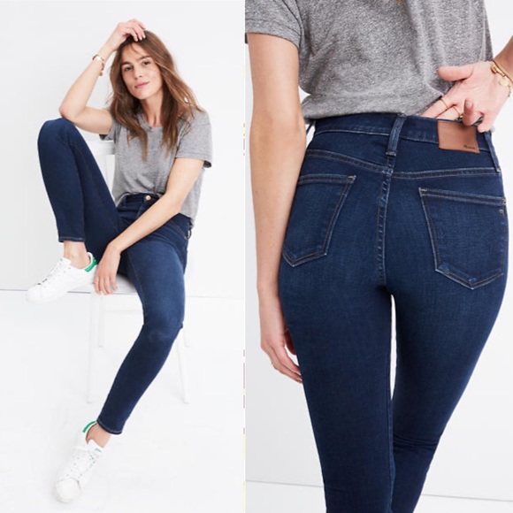 MADEWELL 10” High-Rise Skinny Jeans | Hayes Wash - Picture 2 of 8